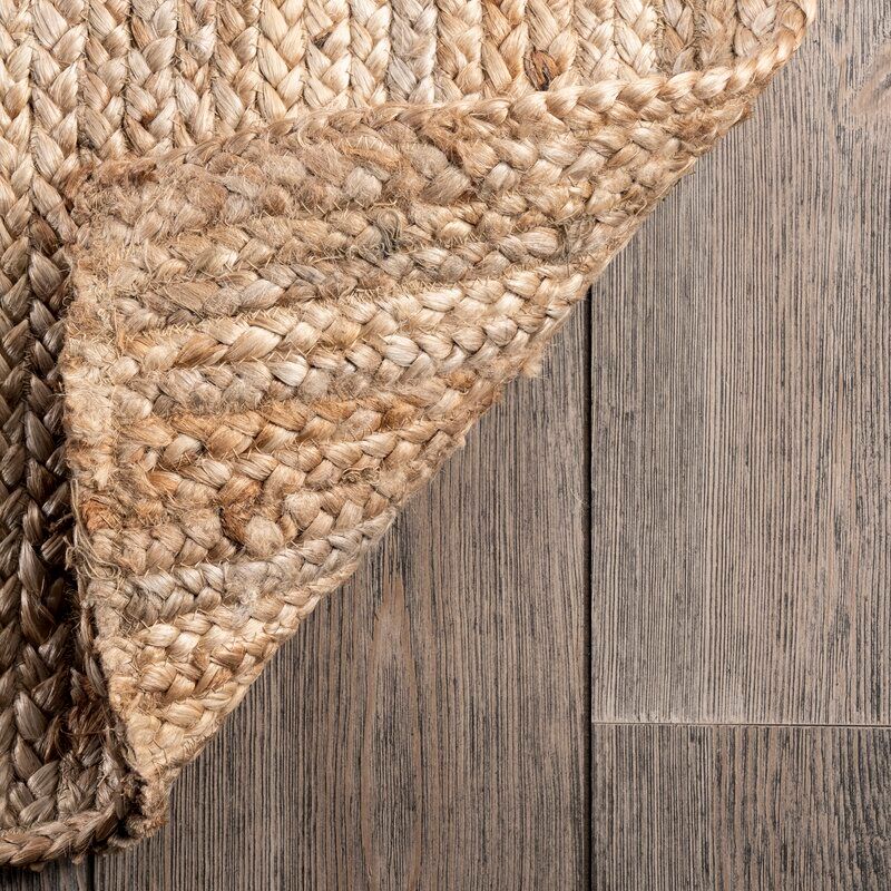 Handmade Braided Jute Sisal Natural Area Rug-2'6"x 8' thumbnail 5