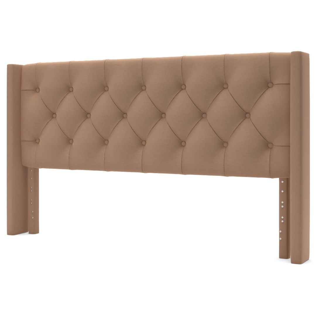 Aldo Upholstered Wingback Headboard King thumbnail 2