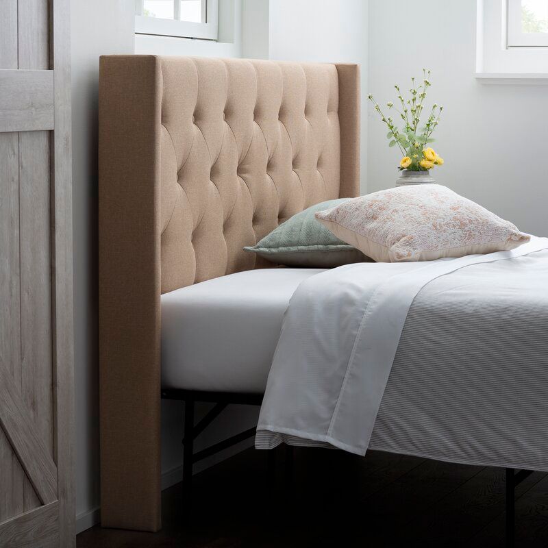 Aldo Upholstered Wingback Headboard King thumbnail 5