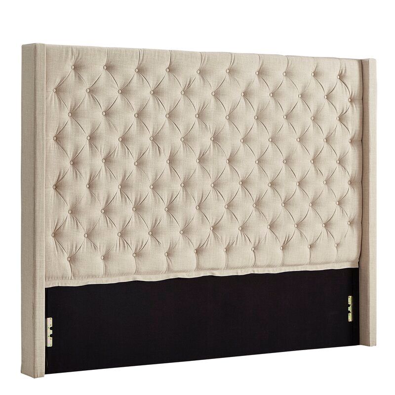 Cassville Upholstered Wingback Headboard King thumbnail 3