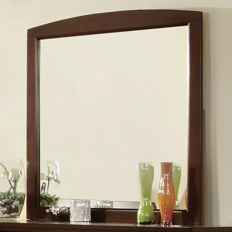Agnew 6 Drawer Solid Wood Double Dresser with Mirror thumbnail 5