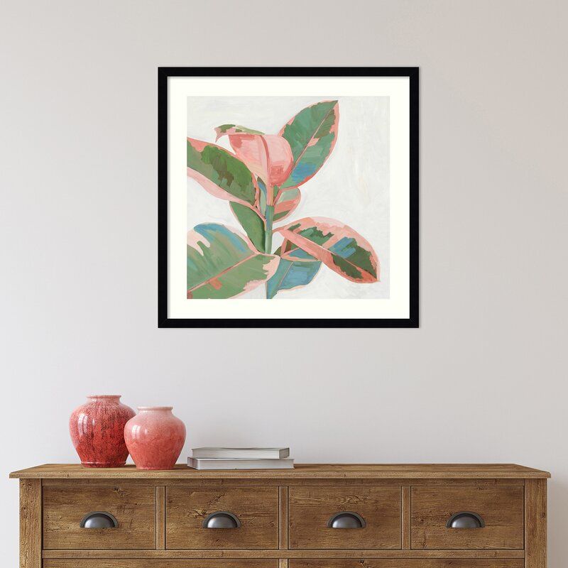 Pink Ficus I - Picture Frame Painting Print on Paper thumbnail 5