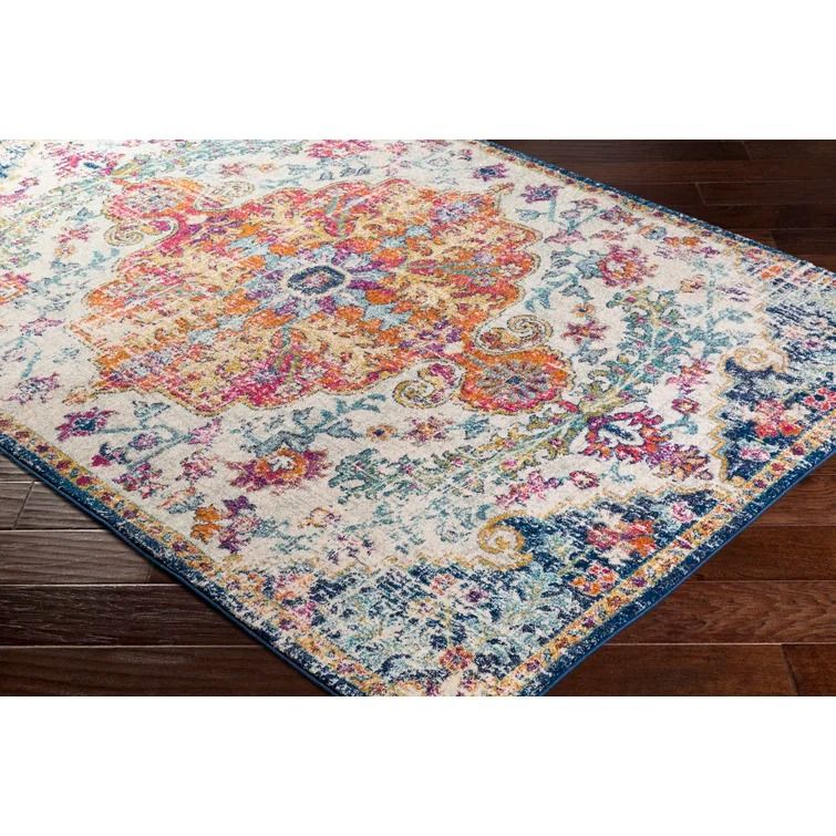 Hillsby Oriental Aqua Area Rug 10x14' thumbnail 4