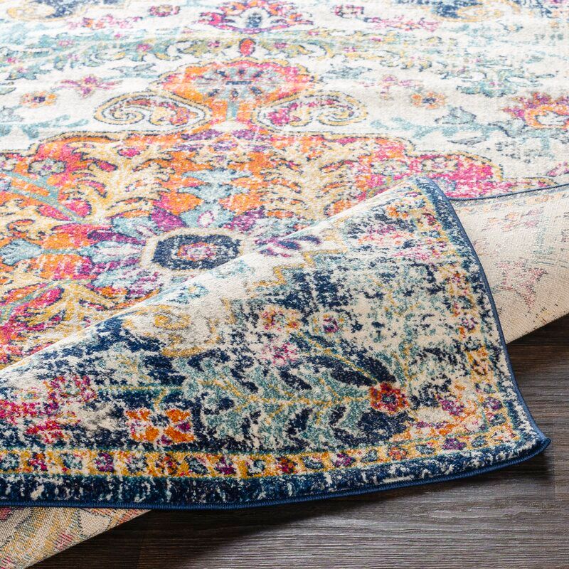 Hillsby Oriental Aqua Area Rug 10x14' thumbnail 3