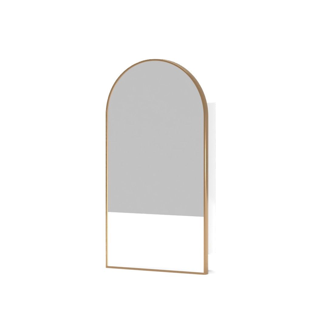 Arched Metal Framed Medicine Cabinet thumbnail 3