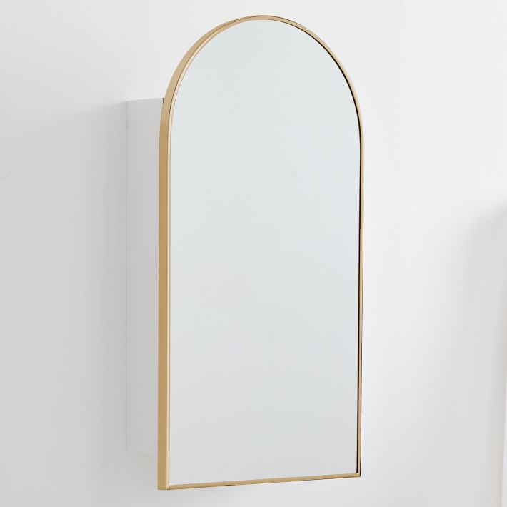 Arched Metal Framed Medicine Cabinet thumbnail 4
