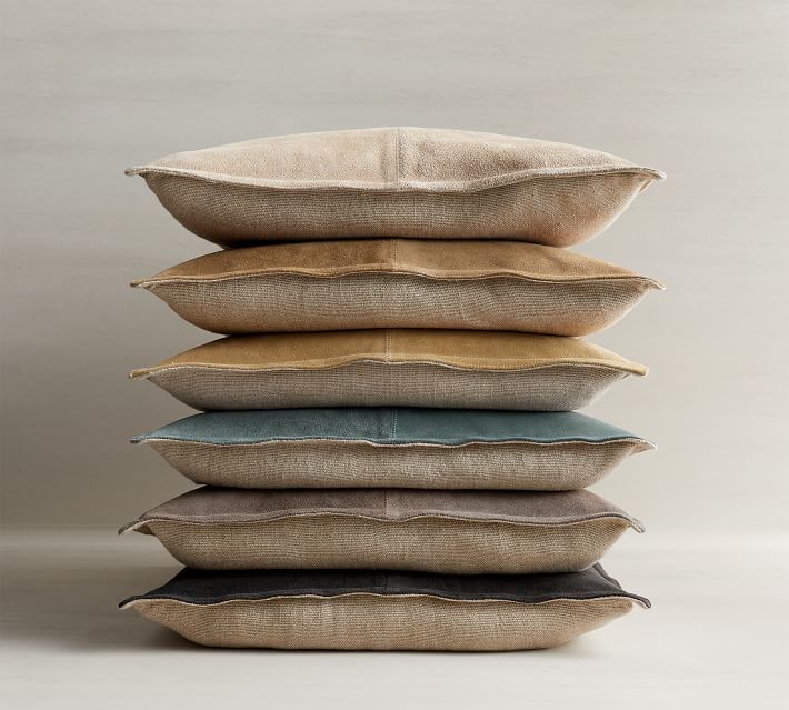 Pieced Suede Pillow thumbnail 3
