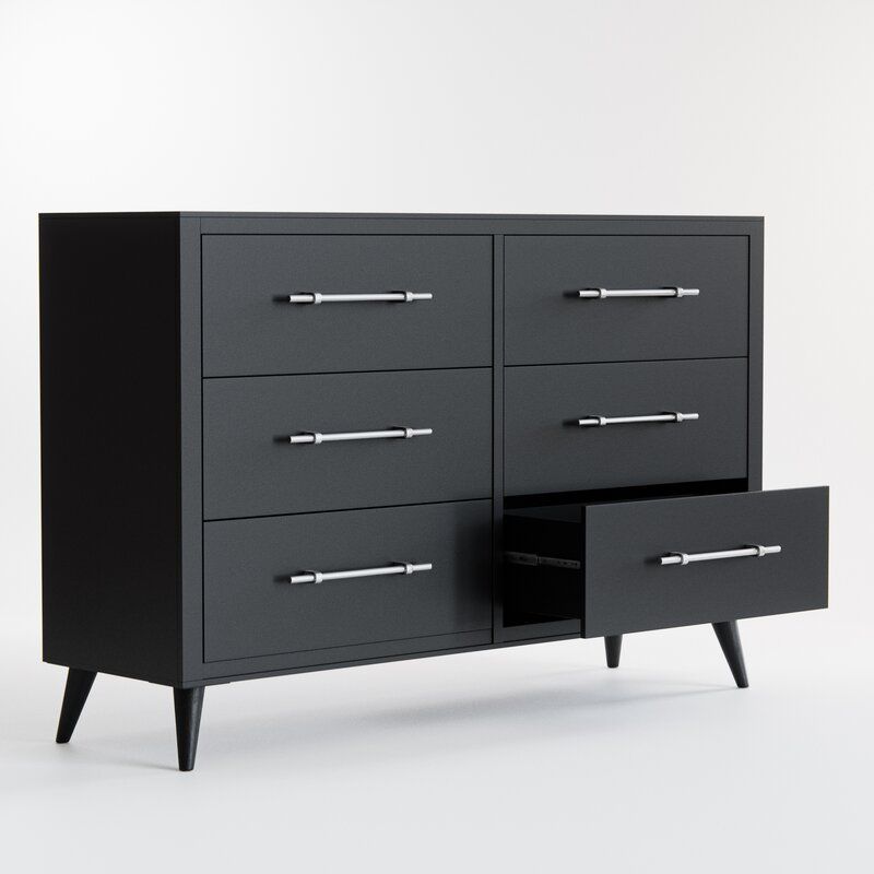 Black Kai Drawer Double Dresser thumbnail 2