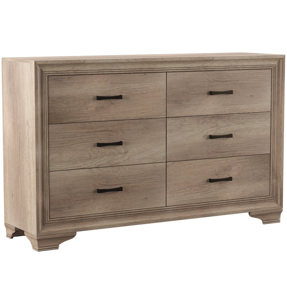 Eisley 6 Drawer 58" W Double Dresser thumbnail 3