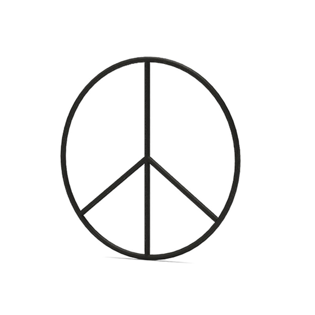 IndoorOutdoor Iron Peace Sign thumbnail 2