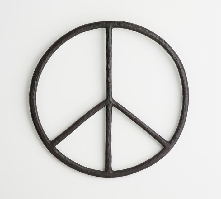 IndoorOutdoor Iron Peace Sign thumbnail 3