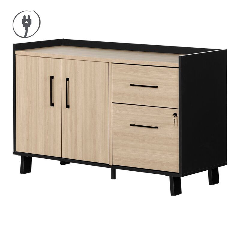 Kozack 2 Drawer 1 Shelf Filing Credenza thumbnail 2