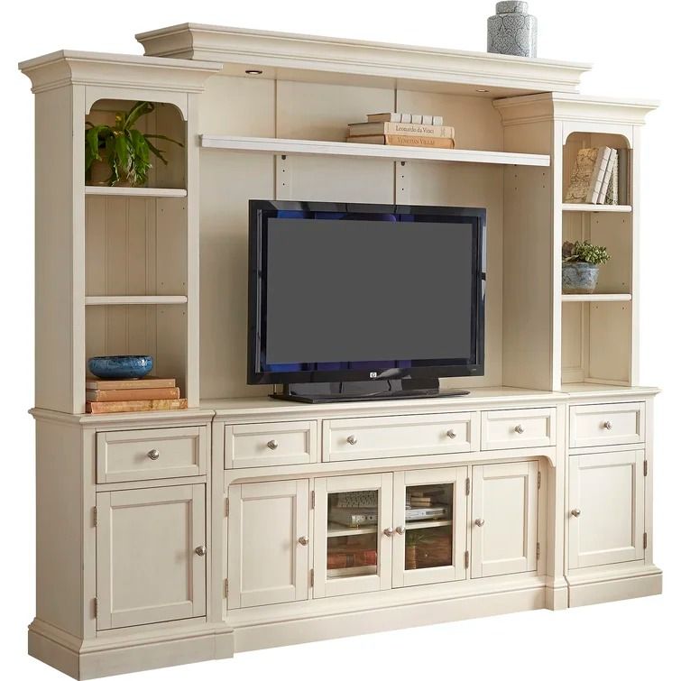 Laurel Garden - Cottage Soft White Entertainment Wall thumbnail 2