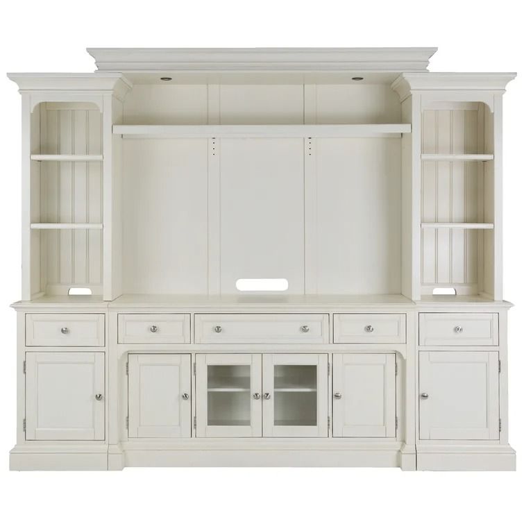Laurel Garden - Cottage Soft White Entertainment Wall thumbnail 3