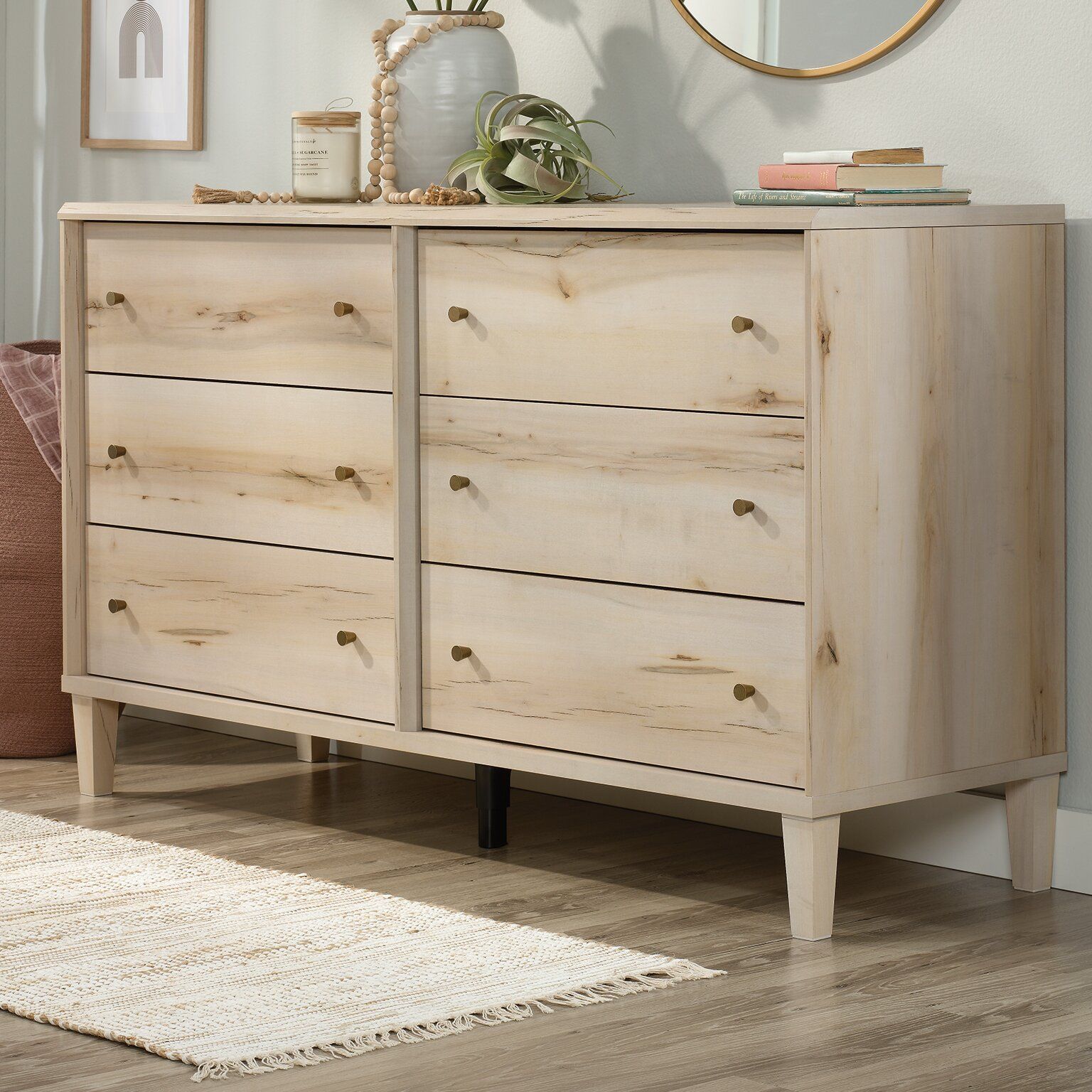 Harry 6 Drawer 59.055'' W Double Dresser thumbnail 5