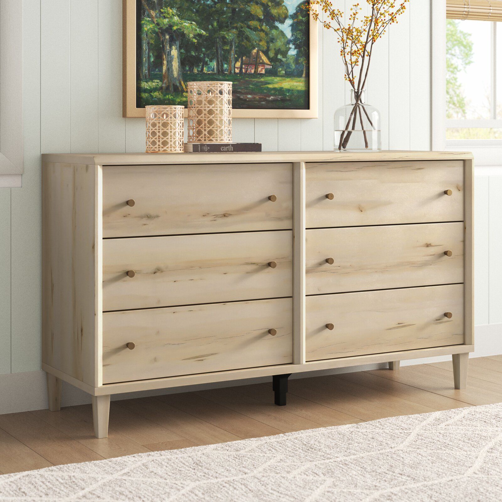 Harry 6 Drawer 59.055'' W Double Dresser thumbnail 6