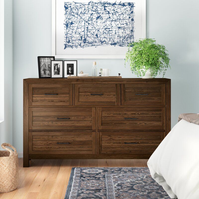 Craigsville 7 Drawer 63'' W Solid Wood Dresser thumbnail 2