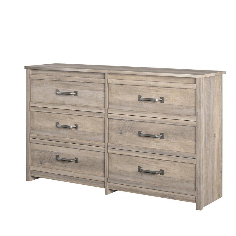 Gray Oak Millom 6 Drawer thumbnail 3