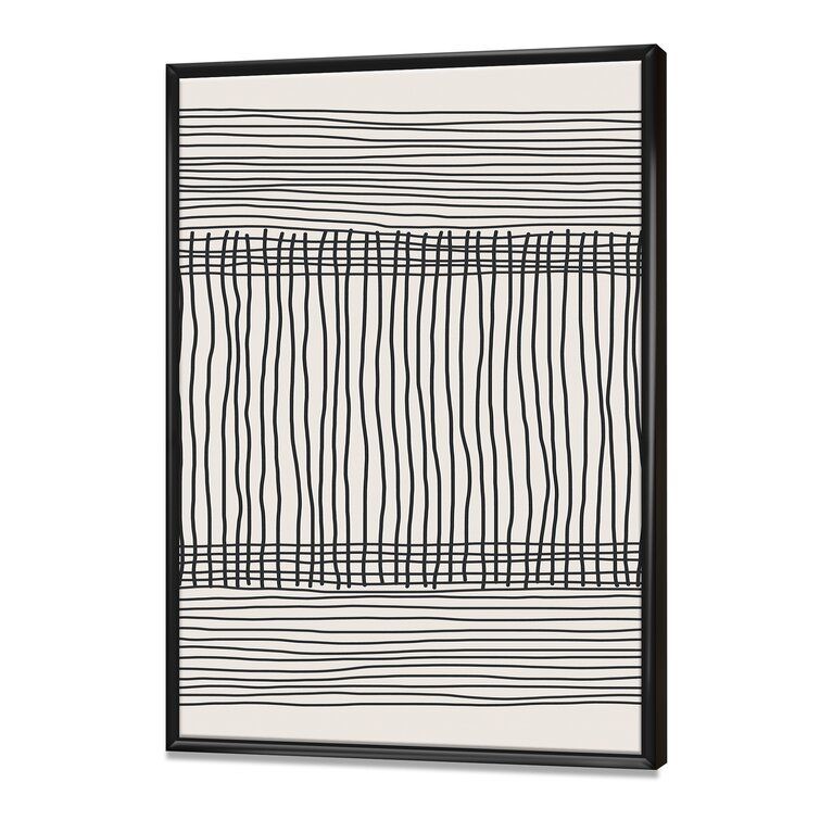 Geometric Compostions Of Elementary Forms XXII With Frame-46"x36" thumbnail 2
