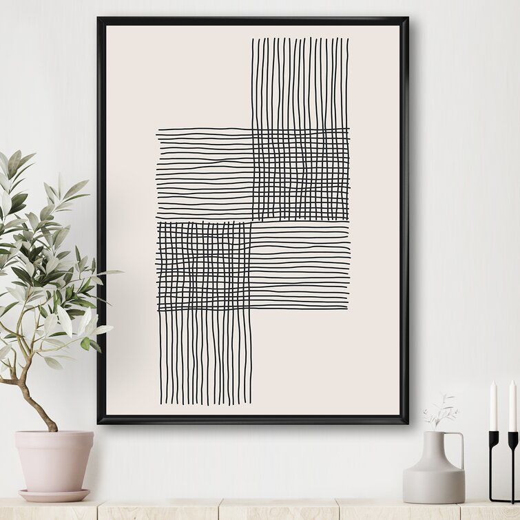 Minimal Geometric Compostions Of Elementary Forms XIX With Frame thumbnail 3
