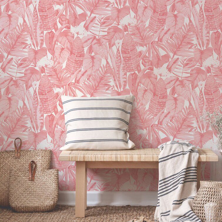 Waloo Tropical Jungle Smooth Peel and Stick Wallpaper Roll thumbnail 2