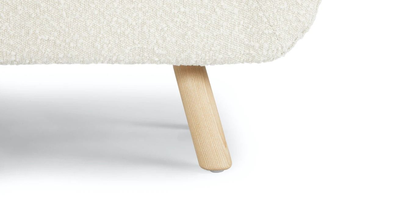 Gabriola Ivory Boucle Bench - Thumbnail 3