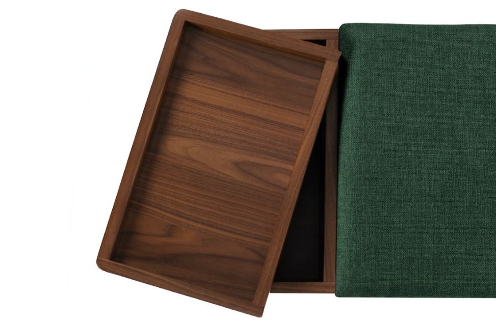 Thari Berkshire Green Walnut Bench thumbnail 4