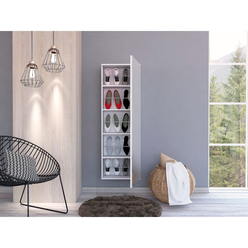 Conneticut 10 Pair Shoe Storage Cabinet thumbnail 4