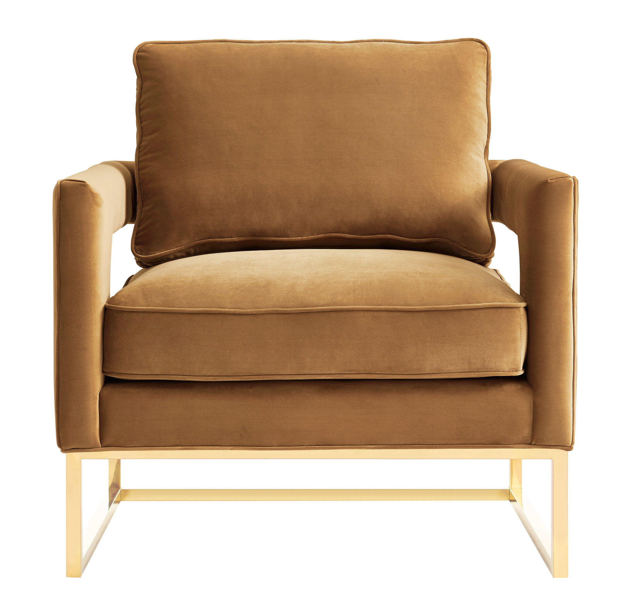 Ava Cream Velvet Chair thumbnail 2