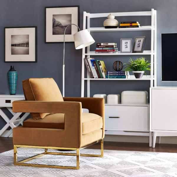 Ava Cream Velvet Chair thumbnail 5