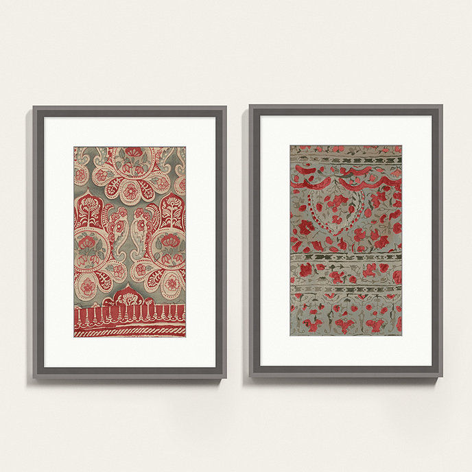 Textile Sketch Art Print I With Frame thumbnail 3