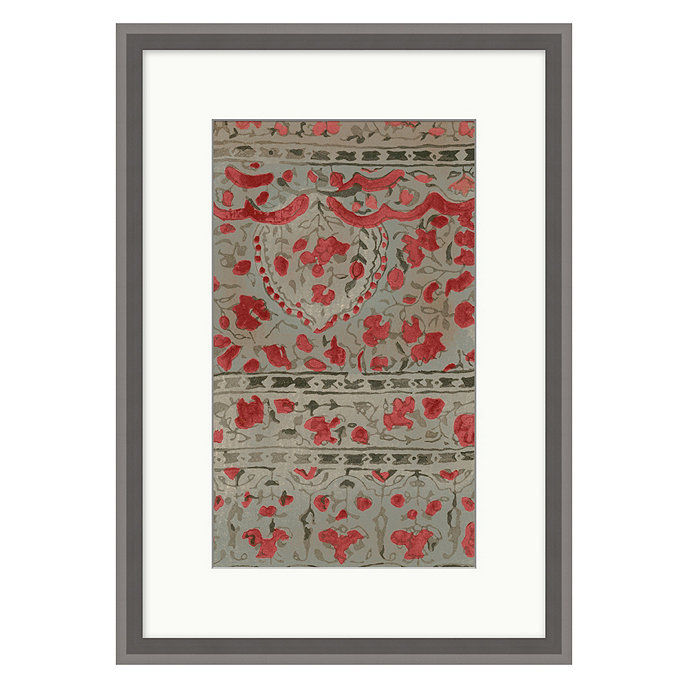 Textile Sketch Art Print II With Frame thumbnail 2