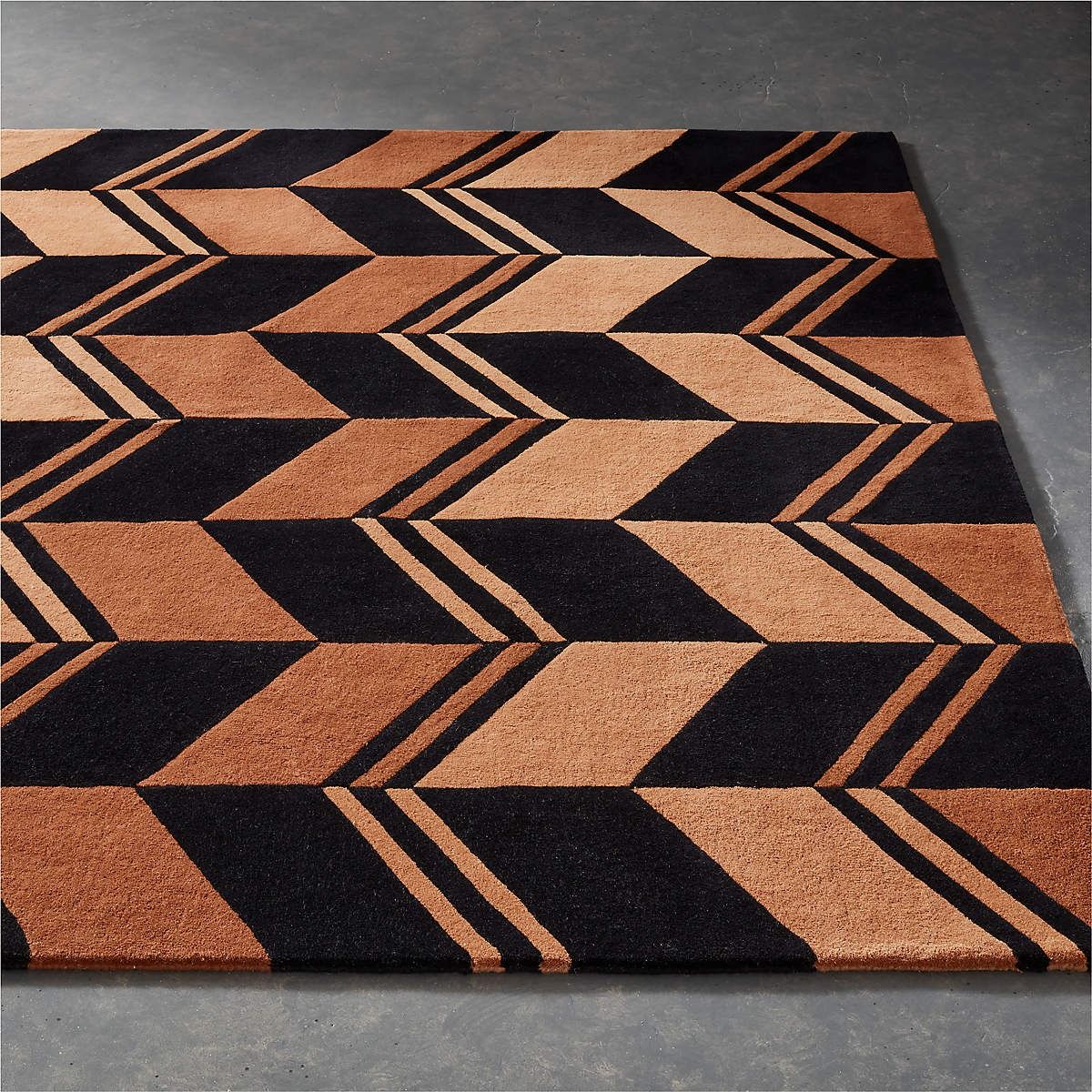 Traverse Rust Black Rug-8'X10' thumbnail 3