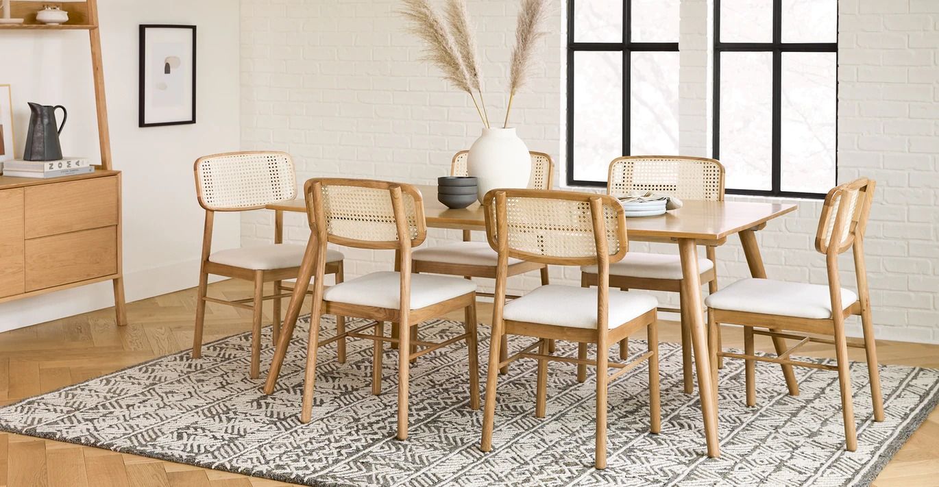 Netro Oak Dining Chair Set Of 2 thumbnail 2