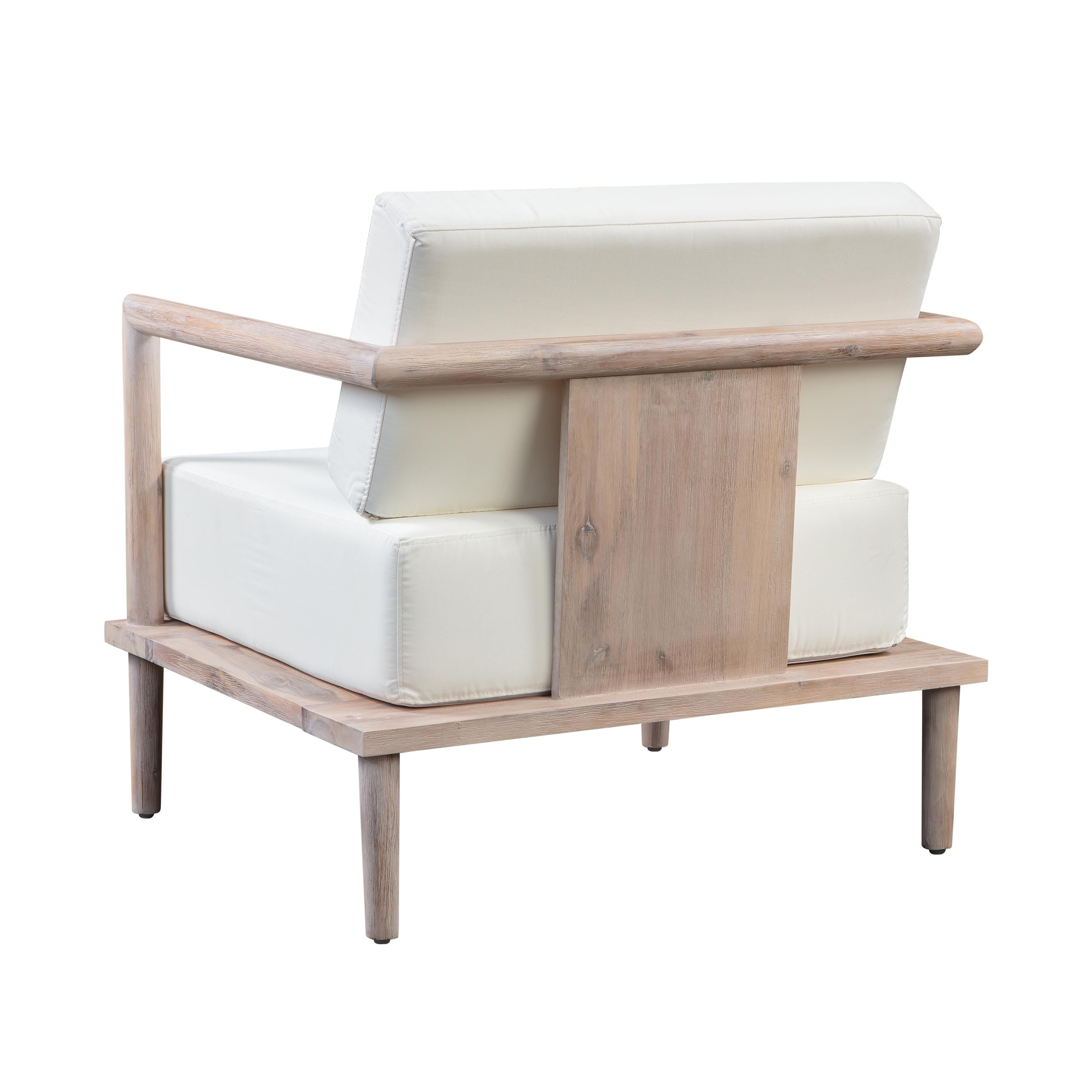 Ashton Cream Outdoor Lounge Chair thumbnail 3