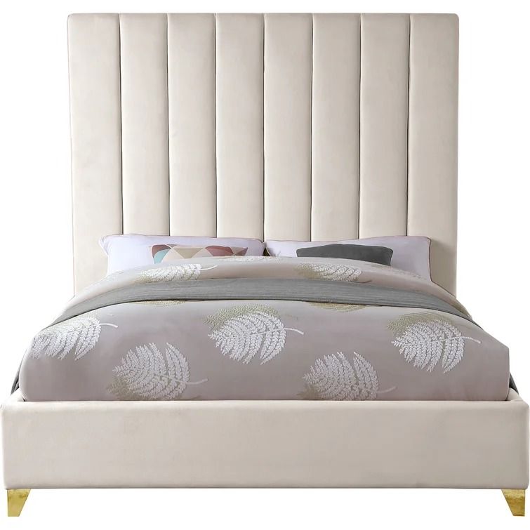 Alaysia King Tufted Upholstered Platform Bed thumbnail 3