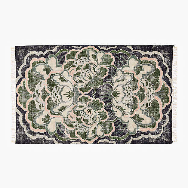 Allure Green Hand Knotted Rug thumbnail 2