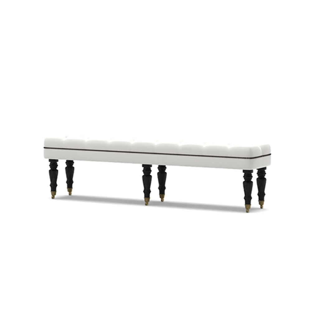 Raleigh Upholstered Tufted King Bench thumbnail 2