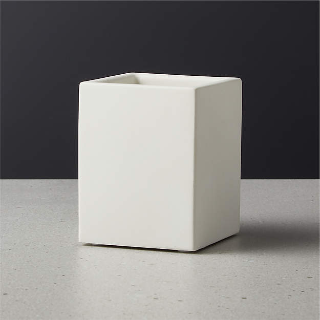 Cement White Pencil Cup thumbnail 4