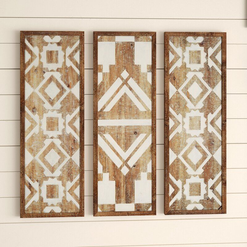 3 Piece Natural Wood Décor Set thumbnail 2
