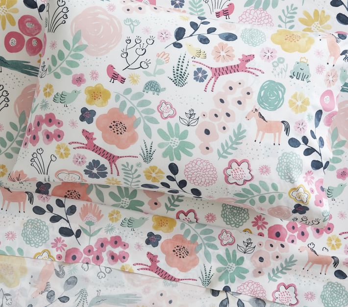 Sasha's Garden Toddler Bedding pillowcase thumbnail 2