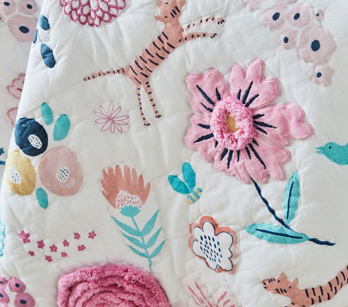 Sasha's Garden Toddler Bedding pillowcase thumbnail 3