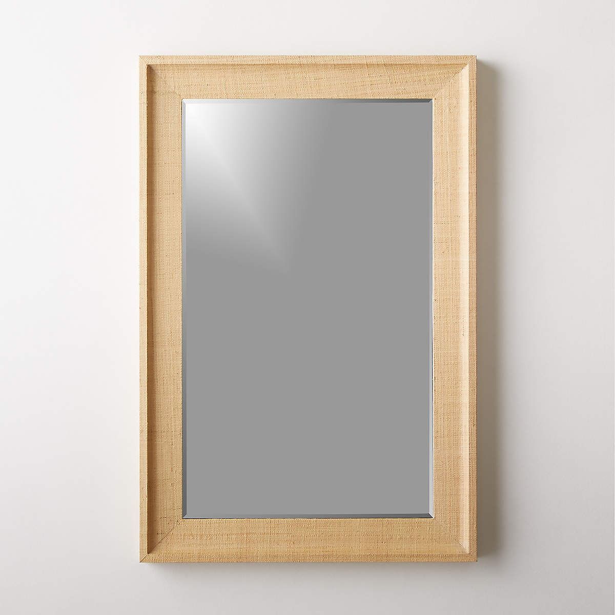 Heathena Grasscloth Rectangular Wall Mirror thumbnail 3