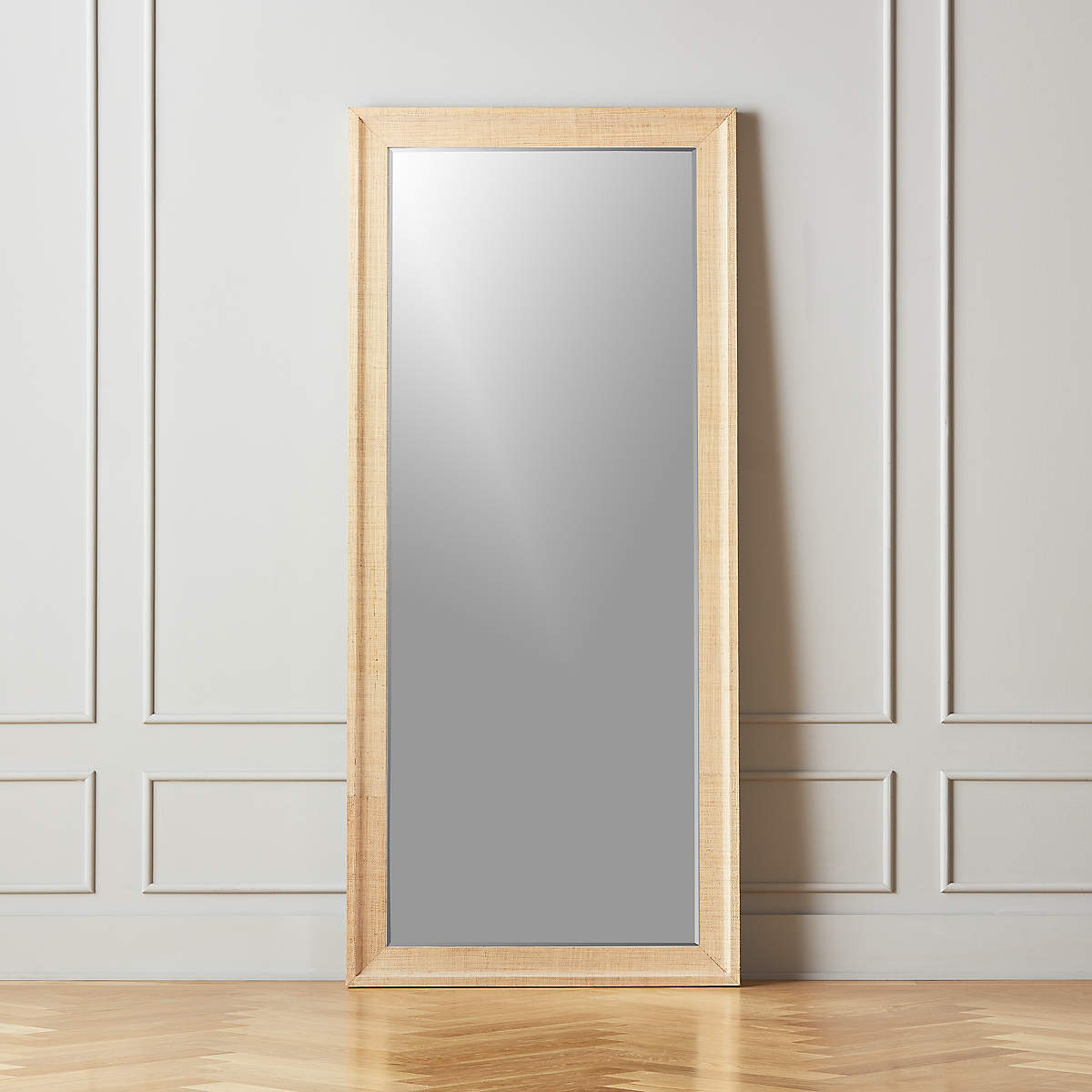 Heathena Grasscloth Floor Mirror thumbnail 2
