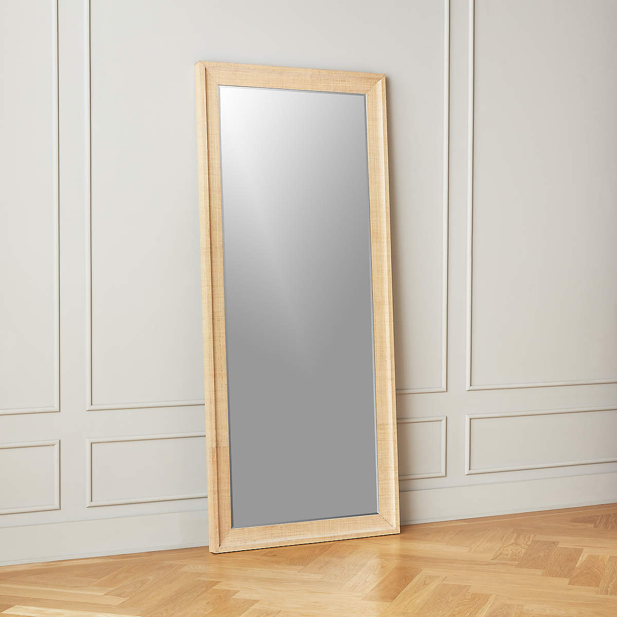 Heathena Grasscloth Floor Mirror thumbnail 3