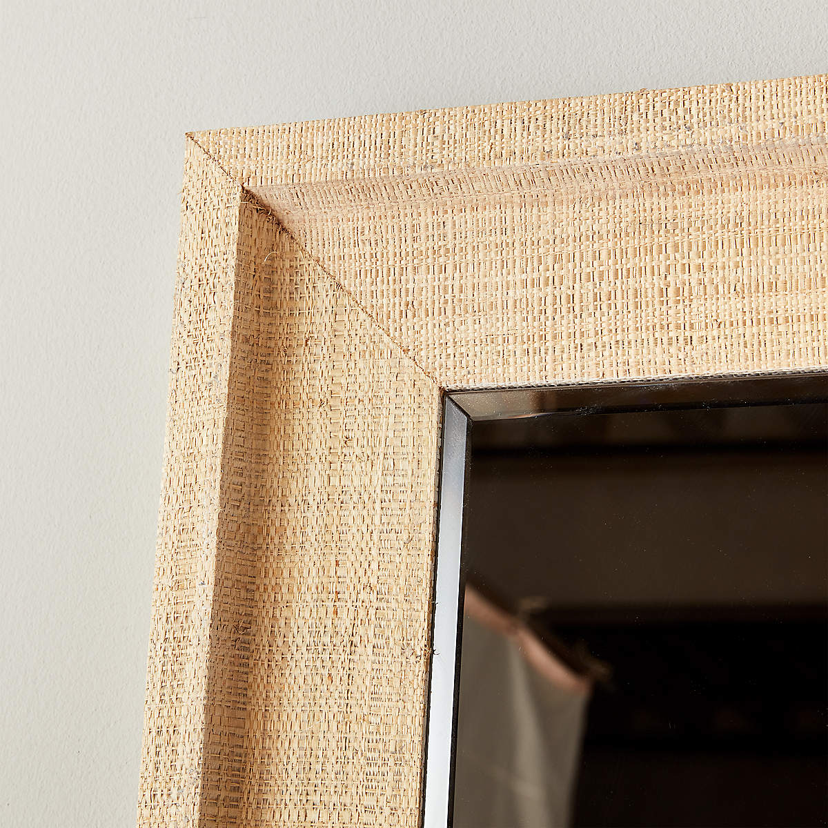 Heathena Grasscloth Floor Mirror thumbnail 4