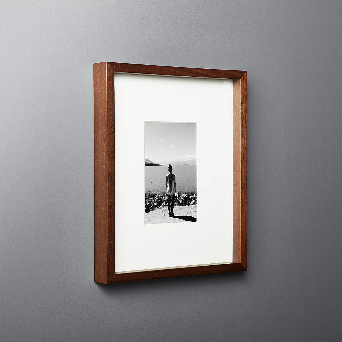 Gallery Walnut Frame With White Mat Framed-4''x6'' thumbnail 2