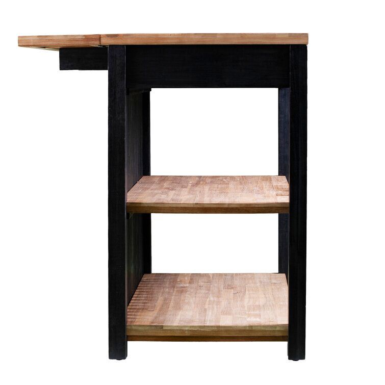 Berinsly Solid Wood Kitchen Island thumbnail 2