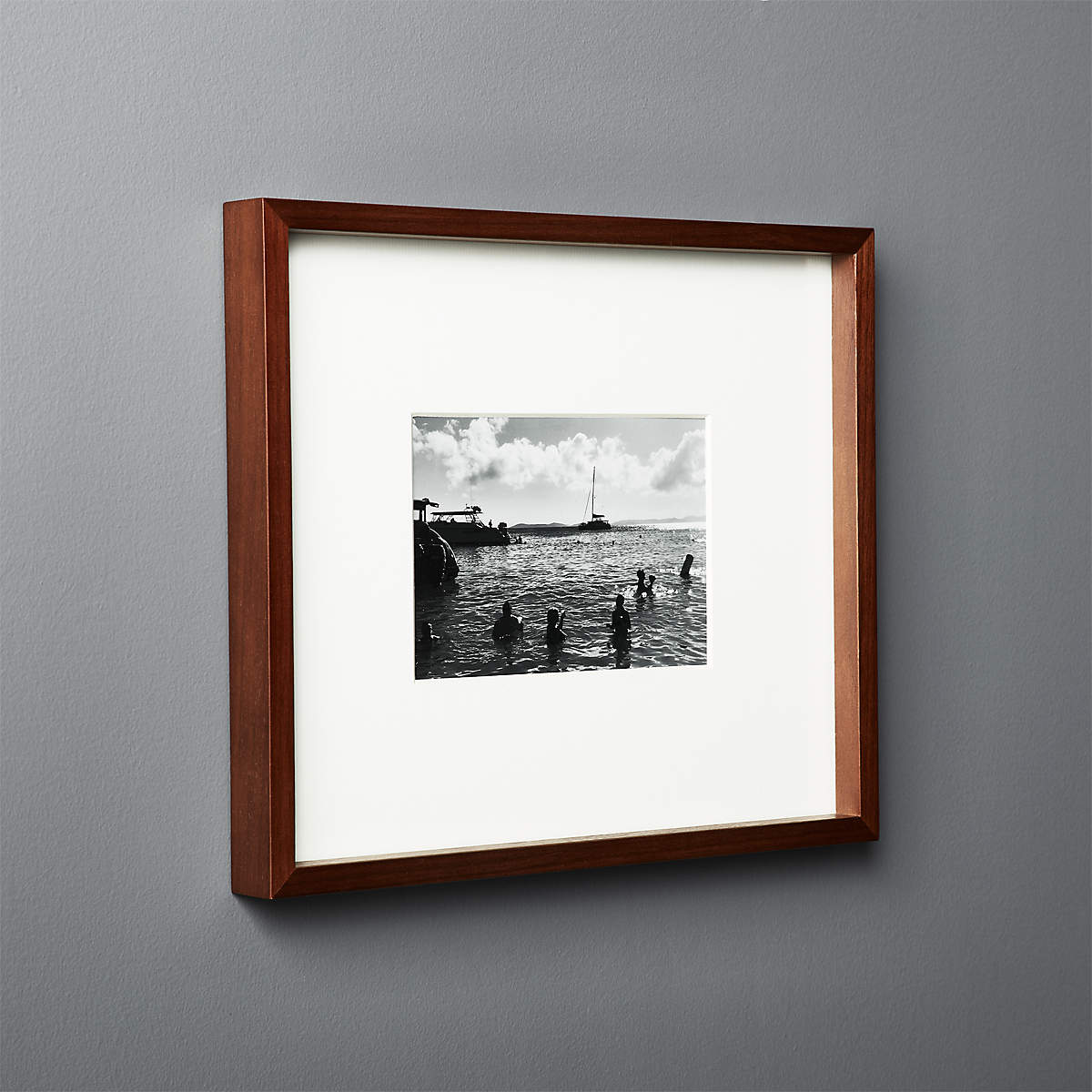 Gallery Walnut Frame With White Mat-5''x7'' thumbnail 2
