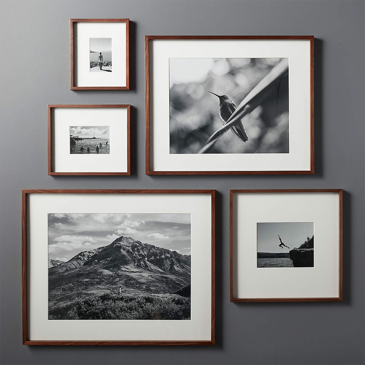 Gallery Walnut Frame With White Mat-5''x7'' thumbnail 3